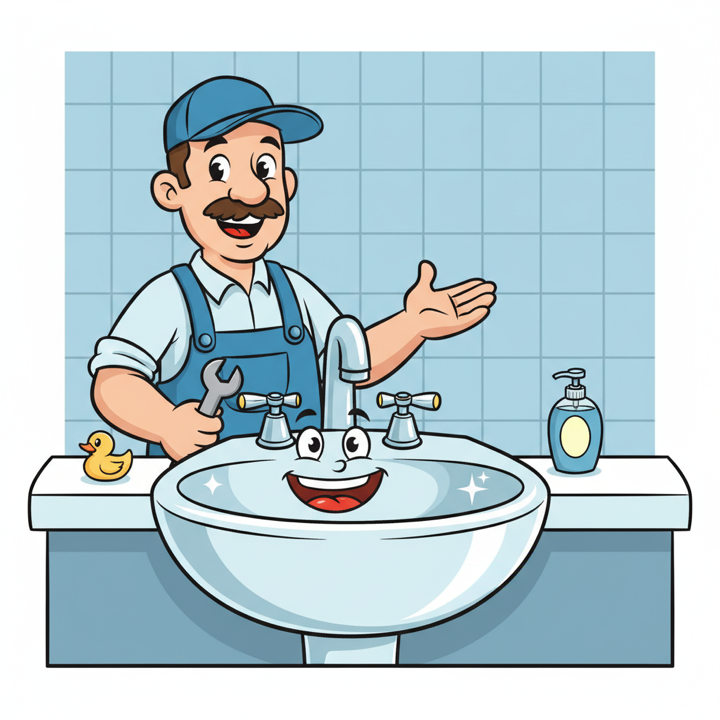 What did the sink say after the repair?
